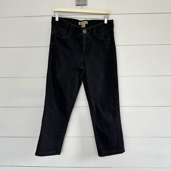 Democracy Women’s 12 Ab Solution Black Straight Leg Jeans Stretch - Picture 1 of 6